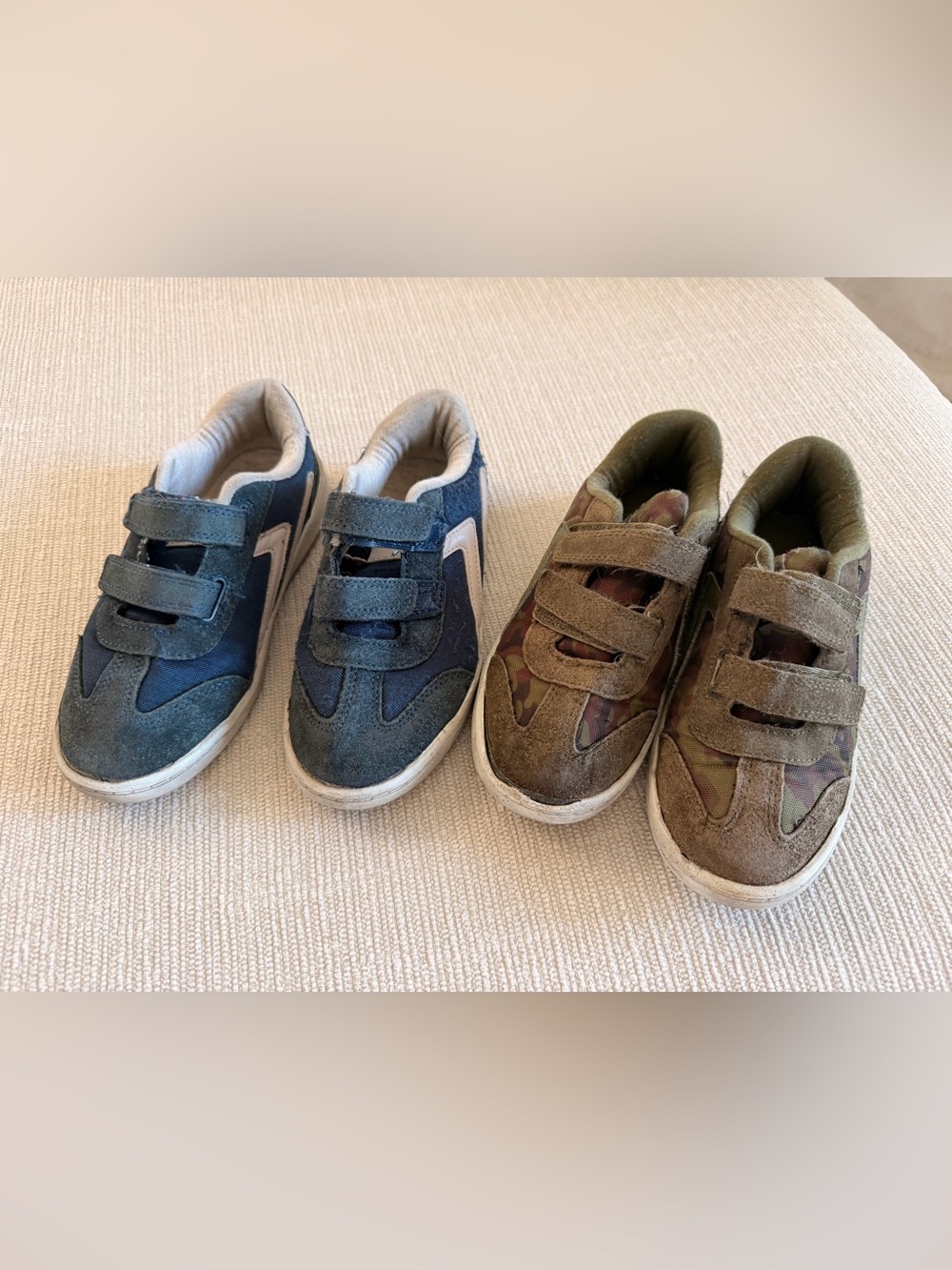 Pair of Cat & Jack Boys Dakota Velcro Sneakers - navy and camo
